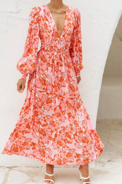 FLORALLY WORLD MIDI DRESS FLORAL