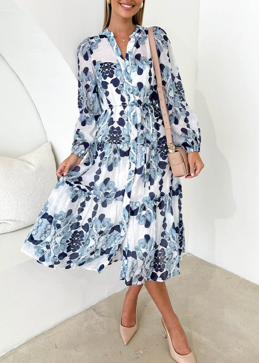 Carlae Midi Dress - Blue Blossom