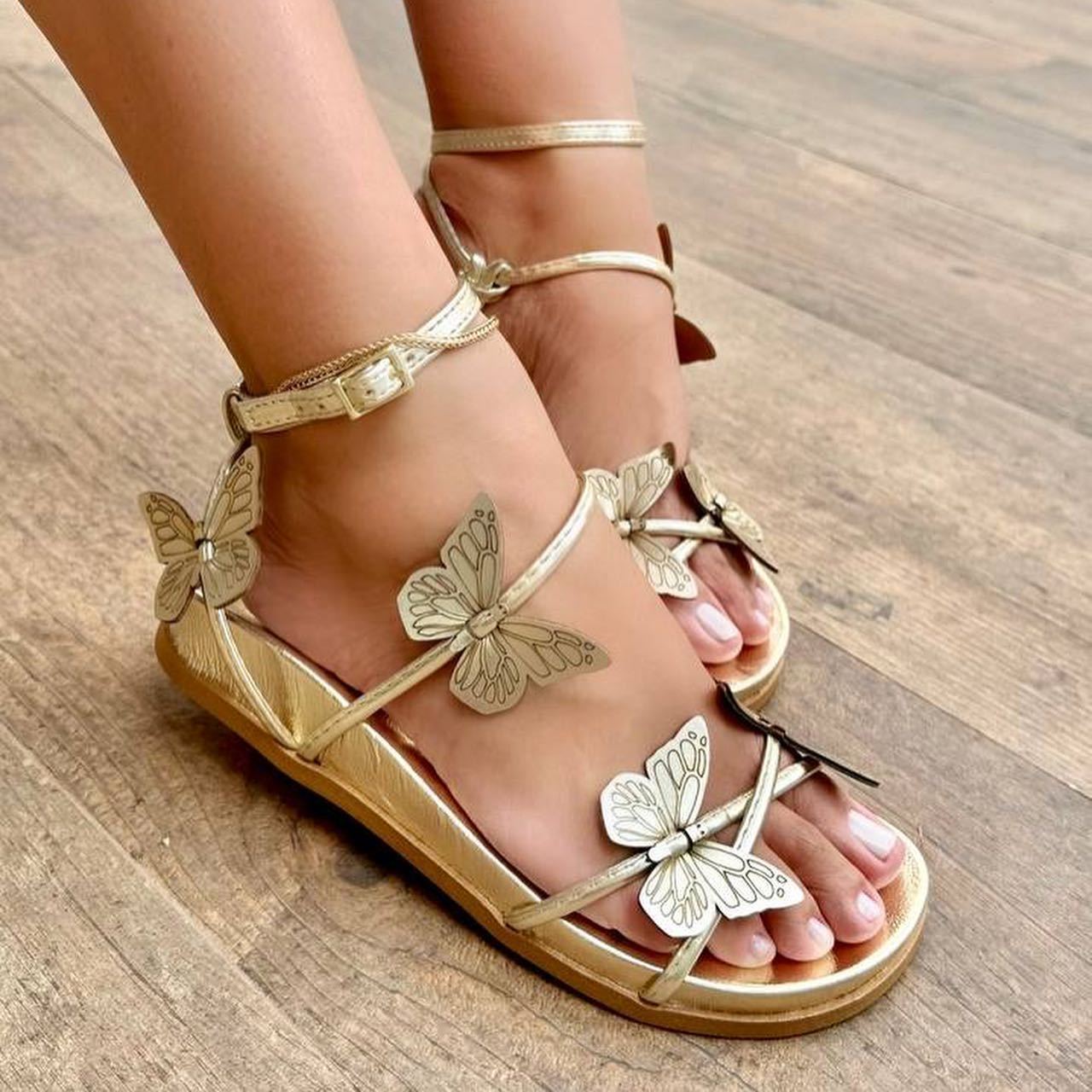 Butterfly Flat Sandals