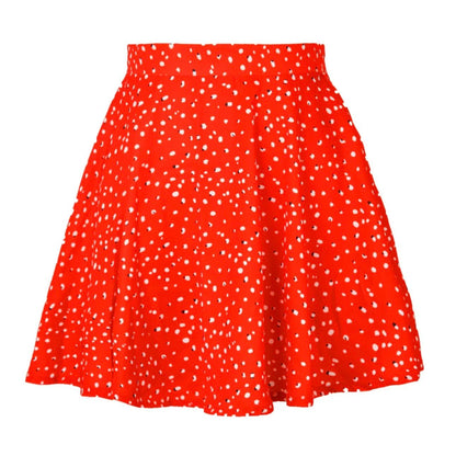 Floral Skirt High Waist Umbrella Skirt Printed Short Skirt