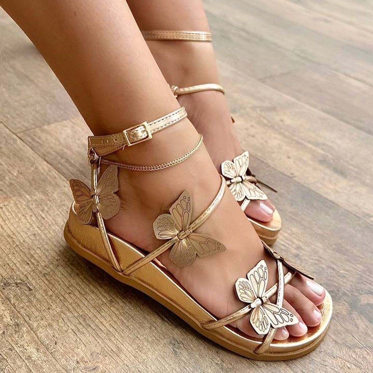 Butterfly Flat Sandals