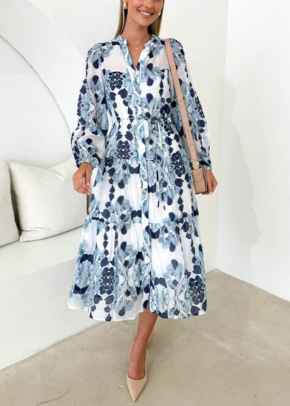 Carlae Midi Dress - Blue Blossom