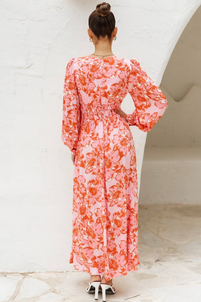 FLORALLY WORLD MIDI DRESS FLORAL