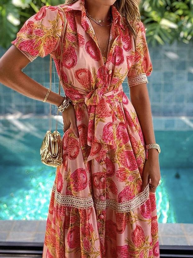 Sunset Floral Maxi Dress