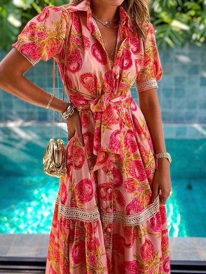 Sunset Floral Maxi Dress