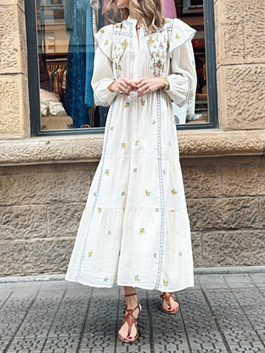 The Spring Floral Shirt Dress