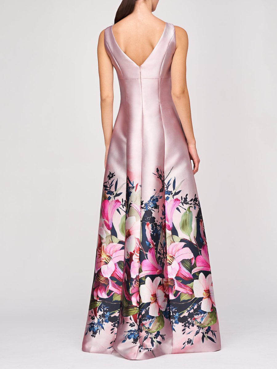 Fabulous Pink Floral Maxi Dress