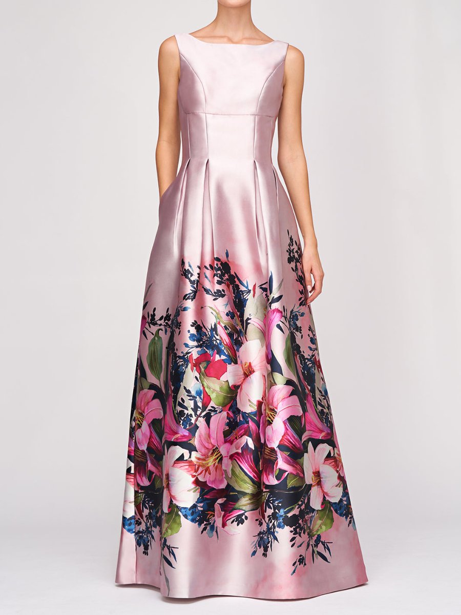 Fabulous Pink Floral Maxi Dress