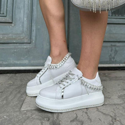 Sparkling Rhinestone Sneakers