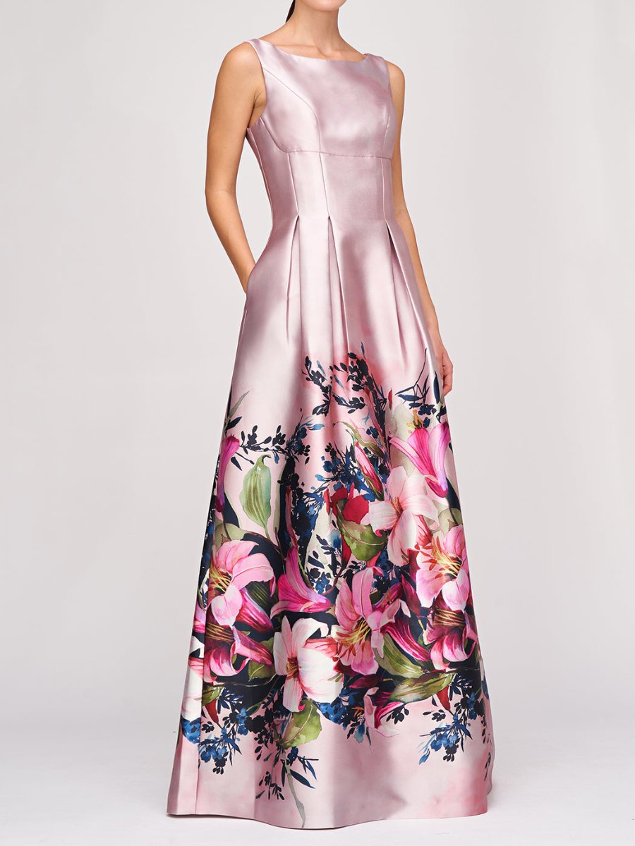 Fabulous Pink Floral Maxi Dress