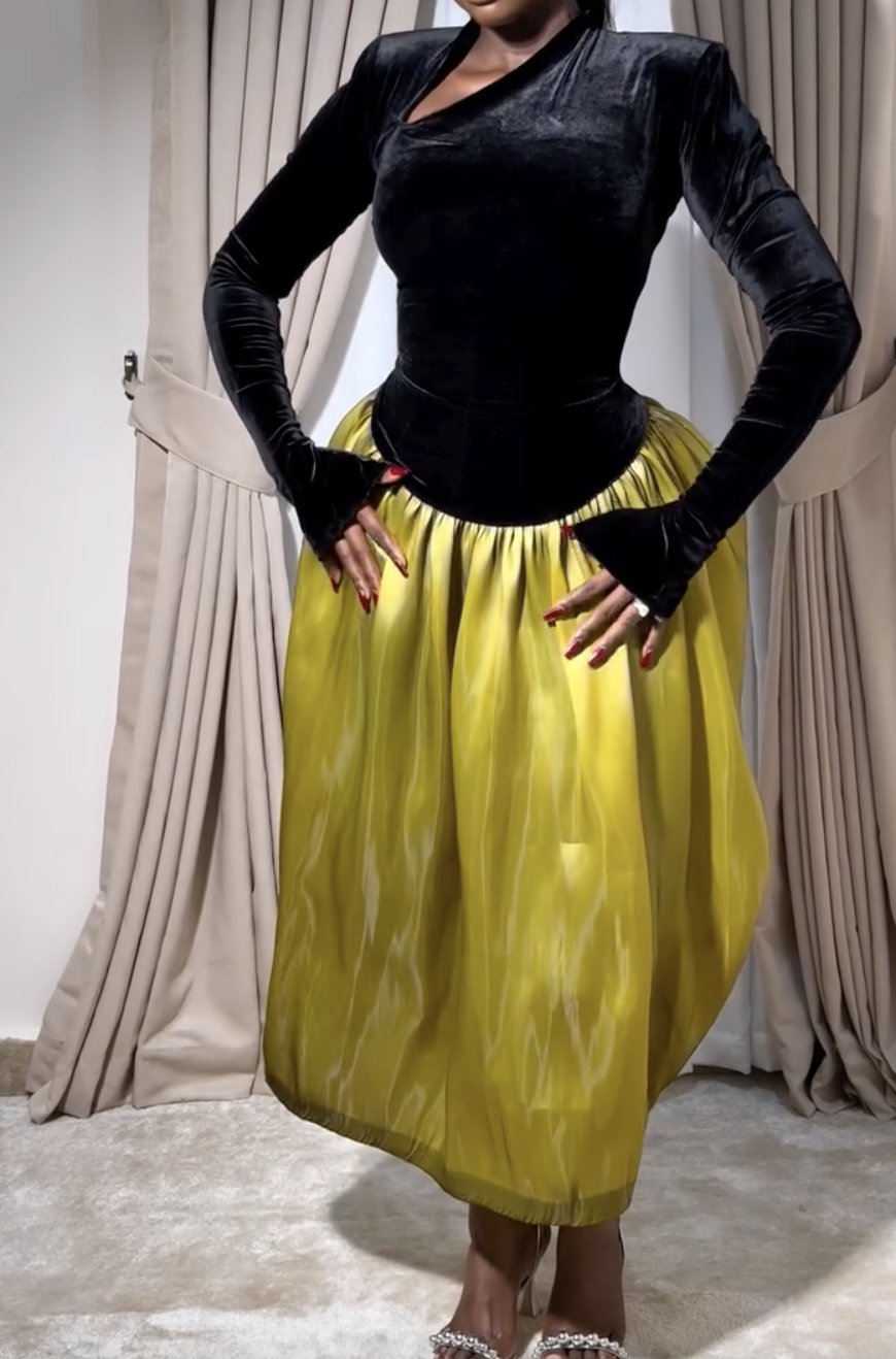 Elegant Satin Party Dress