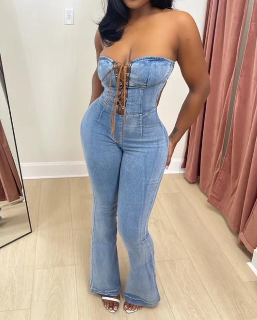 The Backless Drawstring Jumpsuit