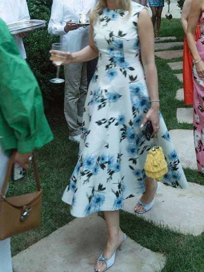 Elegant Printed Midi Dress Better For Events