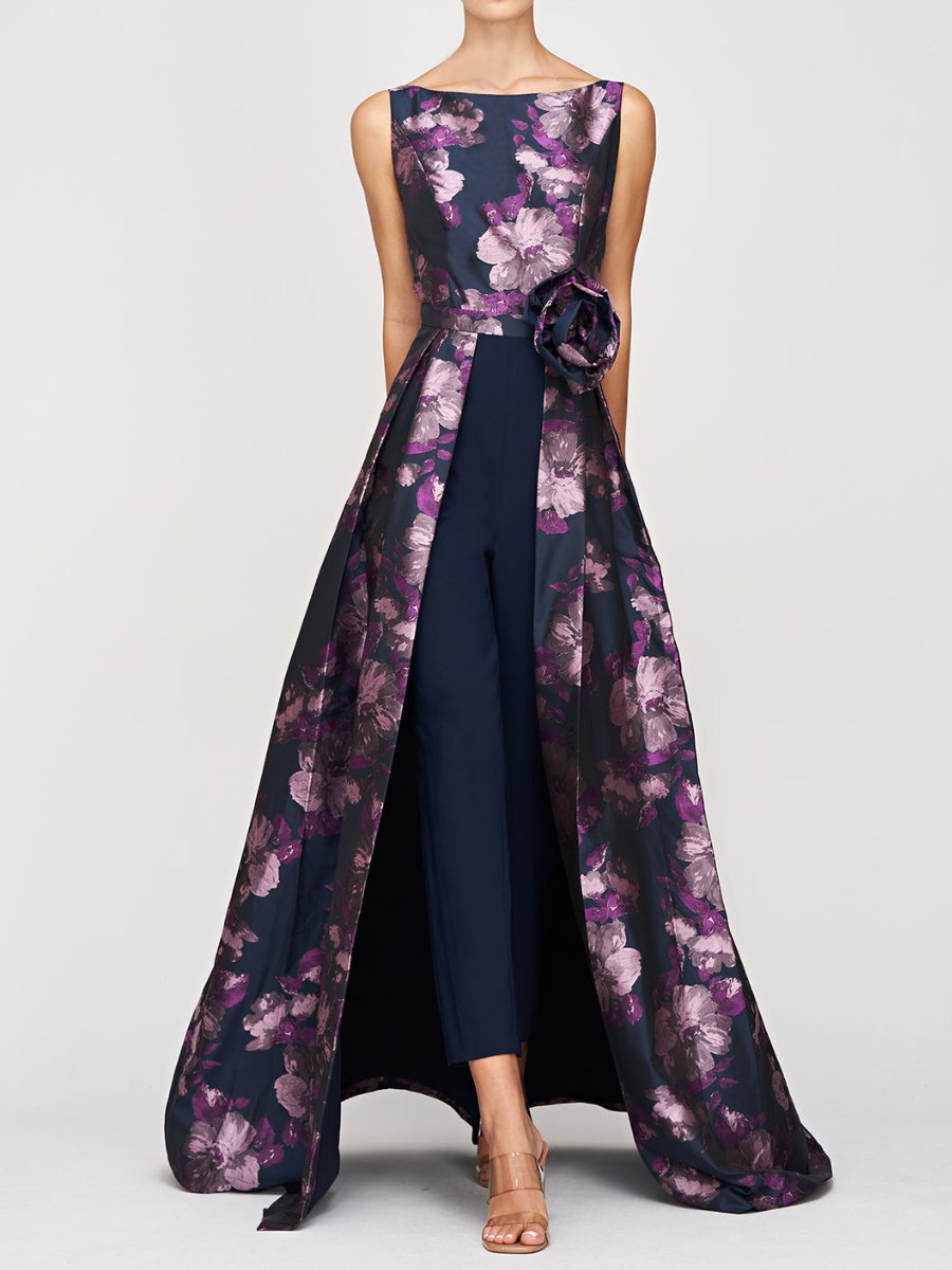 Demure Floral Jumpsuit