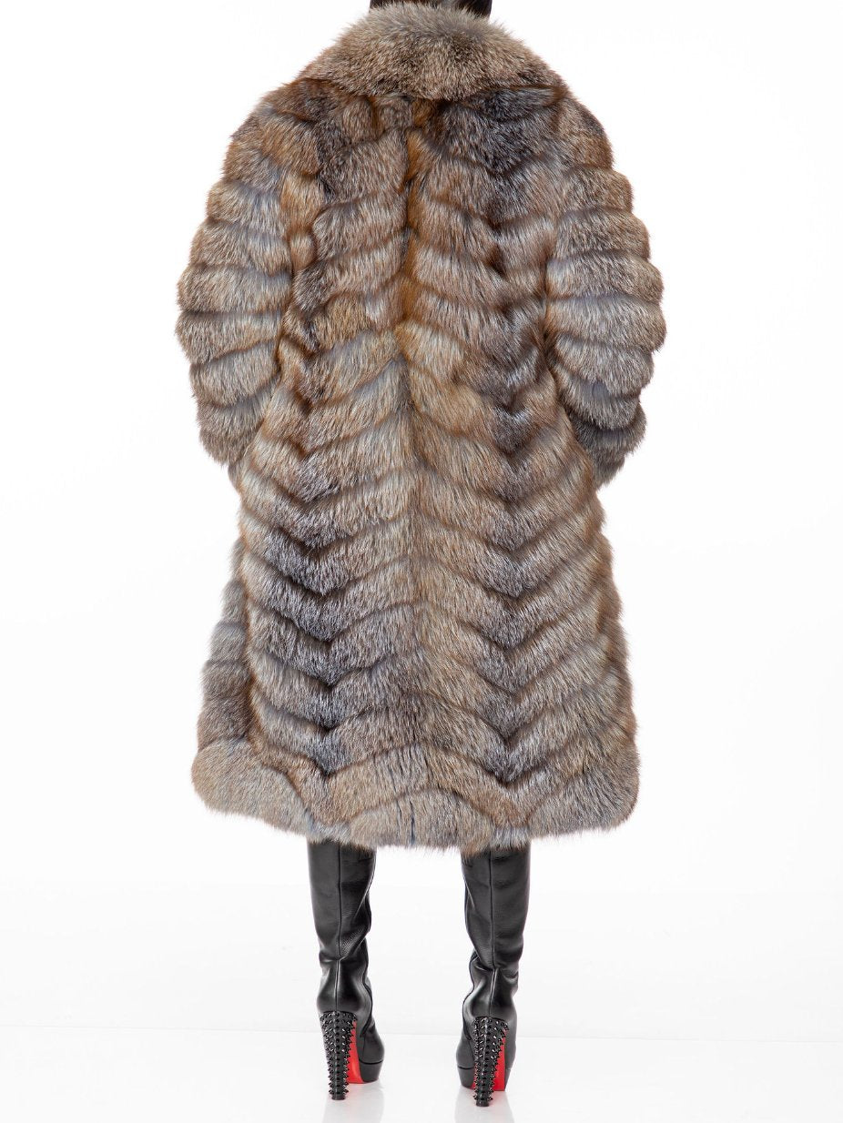 Fashion Faux Fox Fur Coat