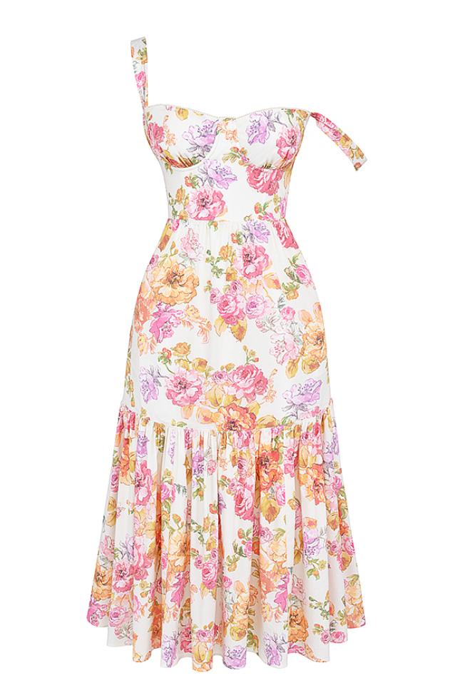 SPRING FLORAL MIDI SUNDRESS