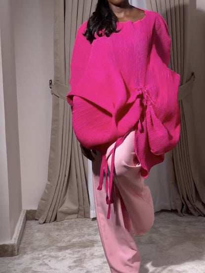 Hot Pink Loose Tops