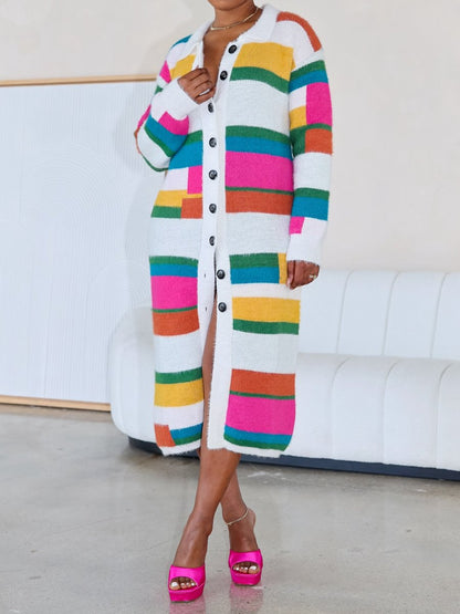 Sweety Rainbow Cardigan Dress