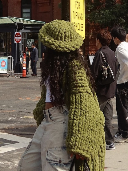 Solid Chunky Bucket Hat